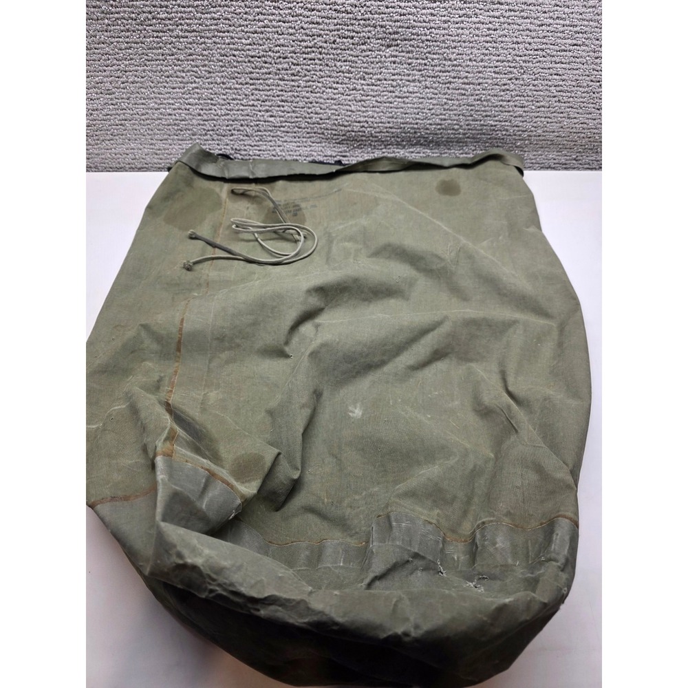 Vintage 1970 US Military Waterproof Clothing Bag OG 107 Gibraltar Fabrics 30"